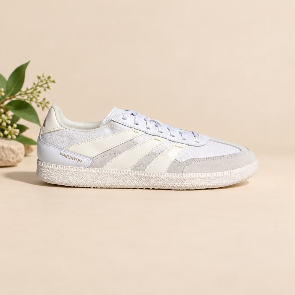 NWT adidas Predator Freestyle Indoor Shoes White Gold Size 9 Men